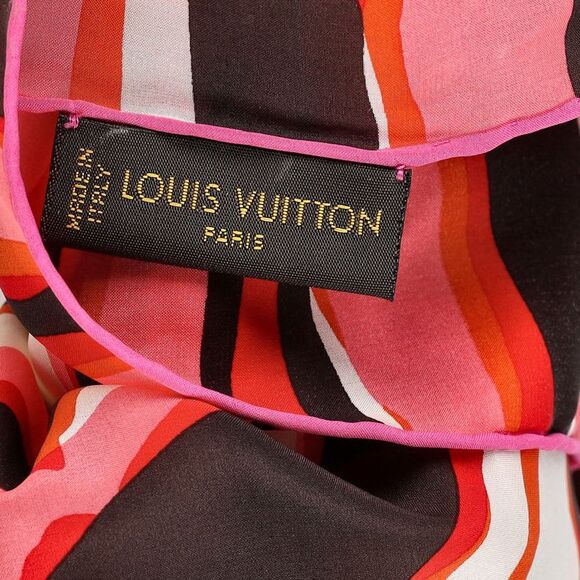 Louis Vuitton Zebra Print Scarf in Multicolor Silk - Picture 3 of 6